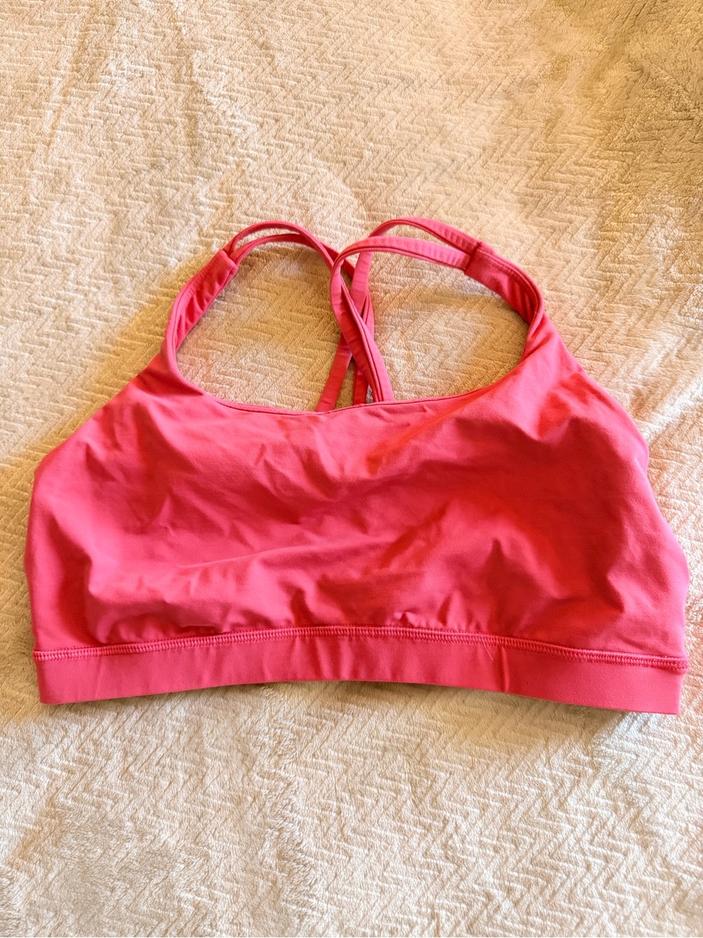 Lululemon Energy Bra Medium Support B–D Cups Pink Trend Size 12